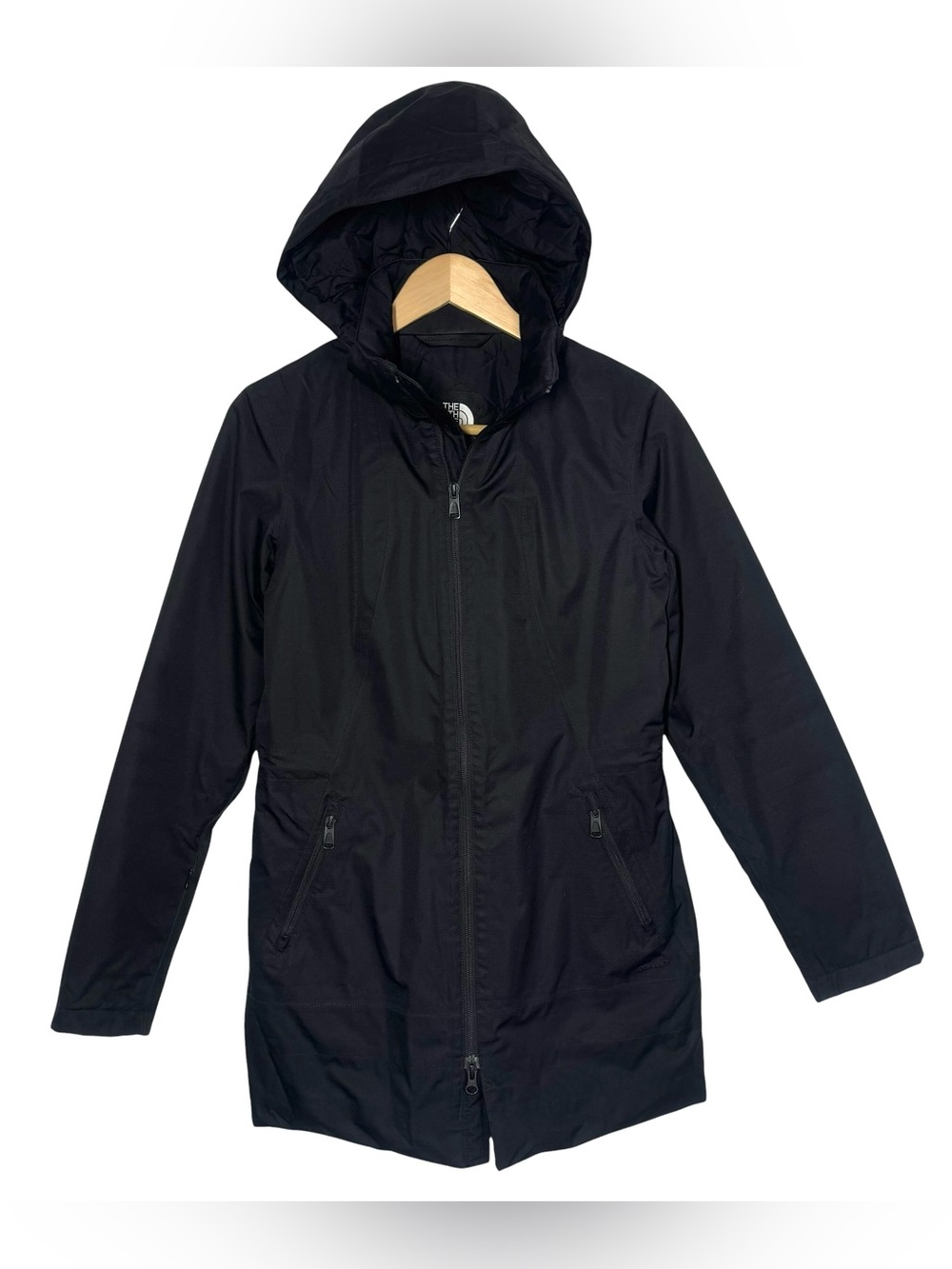 North Face Jacket Womens S Black Ancha Parka Coat Hiking Dryvent Heavy NF00CG1B